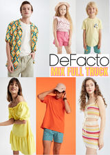 Stock Ropa DeFacto Verano Mujer, Hombre y Niños