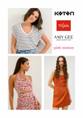 Stock Sommerkleidung Damen Multibrand: Tissaia, Pink, Koton, AMY GEE