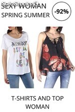 Stock t-shirt and top for woman sexy woman