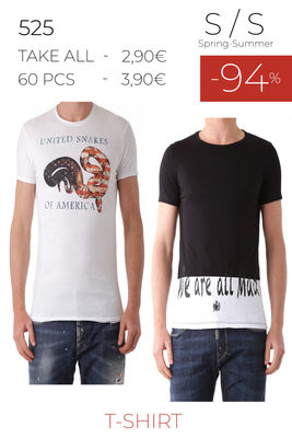Stock t-shirt uomo 525 s/s