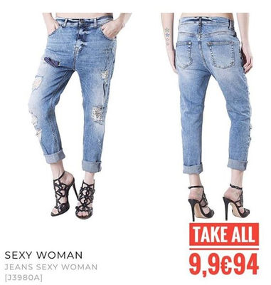 Stock Woman Jeans of Sexy Woman