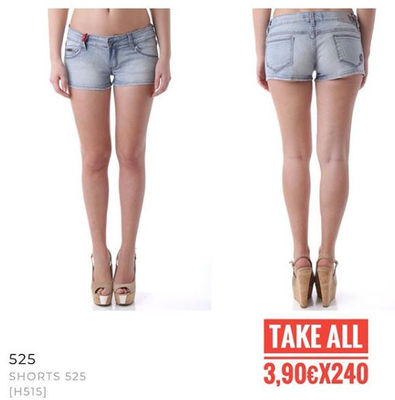 Stock Woman Jeans Shorts 525