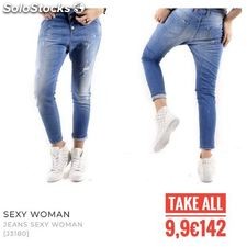 Stock Woman Pants Jeans Sexy Woman