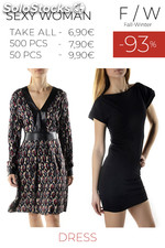 Stock woman&#39;s dress sexy woman f/w