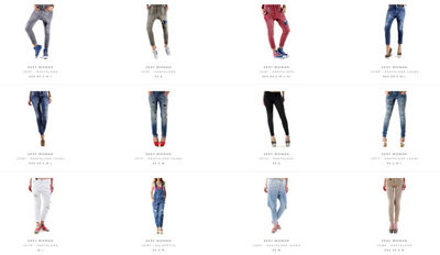 Stock woman&amp;#39;s jeans and trousers sexy woman f/w - Zdjęcie 2