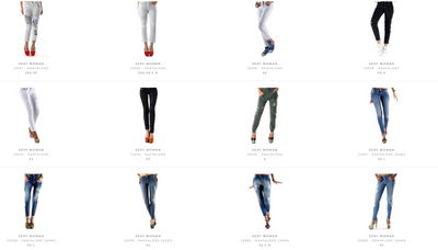 Stock woman&amp;#39;s jeans and trousers sexy woman f/w - Zdjęcie 3