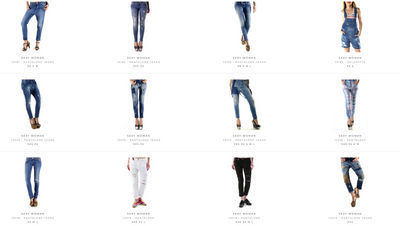 Stock woman&amp;#39;s jeans and trousers sexy woman f/w - Zdjęcie 4