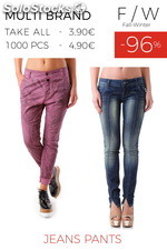 Stock Woman&#39;s Jeans Pants F/W