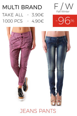 Stock Woman&#39;s Jeans Pants F/W