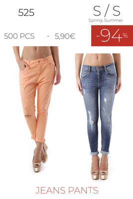 Stock woman&#39;s jeans pants s/s