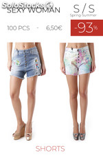 Stock woman shorts sexy woman s/s