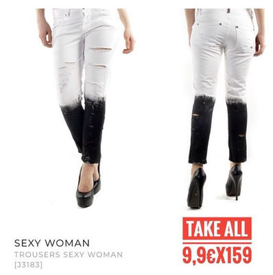 Stock Woman Trousers Sexy Woman