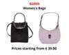 Stock women&#39;s bags guess