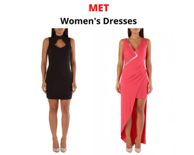 Stock women&#39;s dresses met