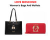 Stock women&#39;s love moschino bags and wallets