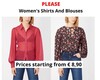 Stock women&#39;s shirts and blouses please
