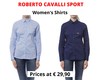 Stock women&#39;s shirts roberto cavalli sport