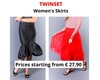 Stock women&#39;s skirts twinset