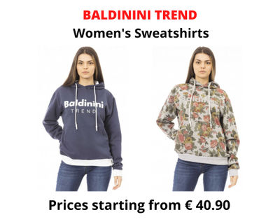 Stock women&#39;s sweatshirts baldinini trend