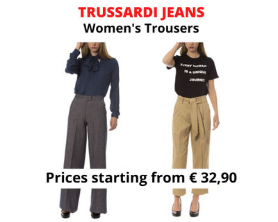 Stock women&#39;s trousers trussardi jeans