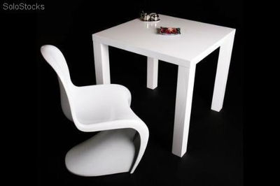Stół lucente 80 biały high gloss - Zdjęcie 3