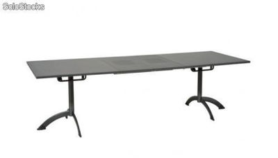 Stół rozkładany z metalowym blatem, 4 częściowy