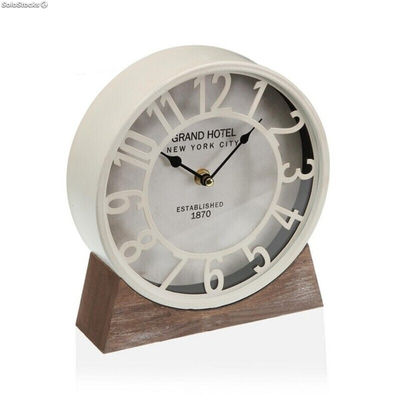 Stolné hodiny Versa Biały Drewno MDF (20 x 20 x 6 cm) ( 20 cm)