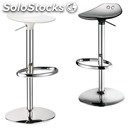Stool frog up - mod. 2297 - chrome-plated steel frame - recyclable polycarbonate