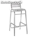 Stool-mod. all09- 28 x 1.8 mm anodised aluminium frame-aluminium slats-80 cm