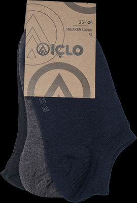 Stopki z bawełny organicznej ICLO - damskie, męskie - 3pak - Zdjęcie 4