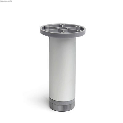 Stopy Rei 405 Matowy Cylindryczny Srebrzysty Aluminium Nowoczesny ( 3,9 x 15 cm