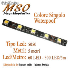 Striscia Bobina led 5050 - Uso Esterno - 5m - vari colori