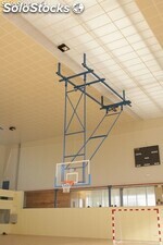 Structural Basketball Backstops Set to the Ceiling