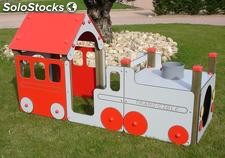 Structure de jeux pour enfants dedale train