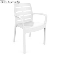Stuhl Modell Borneo weiß Stuhl Maßnahmen 60,5C54X82CM Gewicht 3,40KG