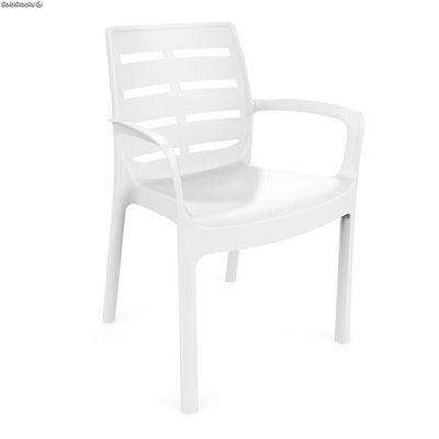Stuhl Modell Borneo weiß Stuhl Maßnahmen 60,5C54X82CM Gewicht 3,40KG