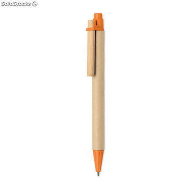 stylo à bille bois /PLA maïs orange MIMO6119-10