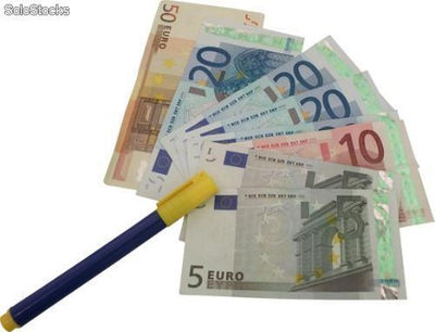 Lot de 1 stylo detecteur de faux billets multi devises usd euro