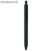 Stylo poussoir blé paille ABS noir MIMO9614-03