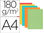 Subcarpeta cartulina gio din a4 colores pasteles surtidos 180 g/m2 paquete de 50 - 1