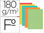 Subcarpeta cartulina gio folio colores pasteles surtidos 180 gr/m2 paquete de 50 - 1