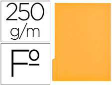 Subcarpeta cartulina gio folio pestaña izquierda 250 g/M2 amarillo