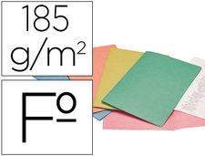 Subcarpeta cartulina liderpapel folio colores surtidos paquete de 25 unidades