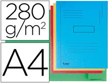 Subcarpeta cartulina reciclada exacompta a4 colores surtidos 280g/m2 con 2