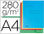 Subcarpeta cartulina reciclada exacompta a4 colores surtidos 280g/m2 con 2 - 1