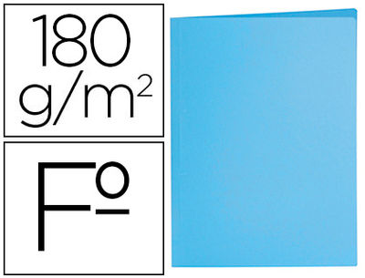 Subcarpeta liderpapel folio azul pastel 180G/M2