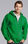 Sudadera adulto con capucha y cremallera verde - Foto 2