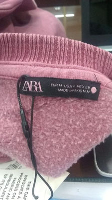 Sudadera Zara Woman granate en stock - Foto 4