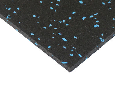 Suelo de gimnasio homologado negro pintas azules 6 mm novedad 2023