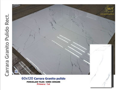 Suelo Imitación mármol Carrara Blanco 60x120cm - Foto 2